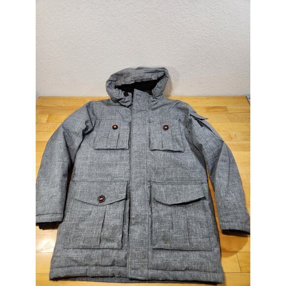 Hawke & Co Parka Jacket Black Size‎ Small Linen Thermal Insulation. READ - Picture 1 of 7